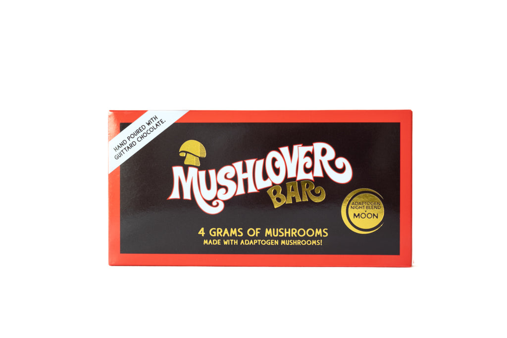 Box of 10 - Mushlover™ - Adaptogen Mushroom Chocolate Bars - Moon (Night-time)