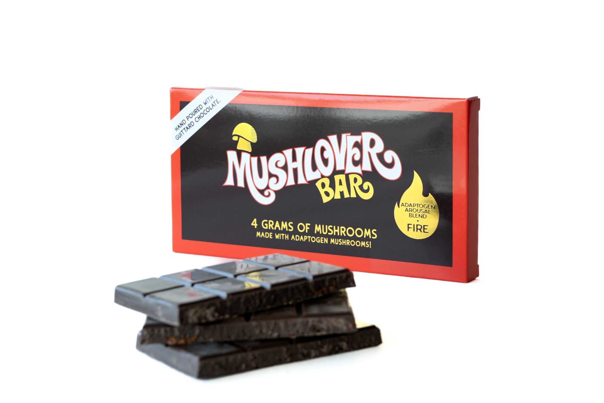 Mushlover™ - Adaptogen Mushroom Chocolate Bar - Fire (Arousal)