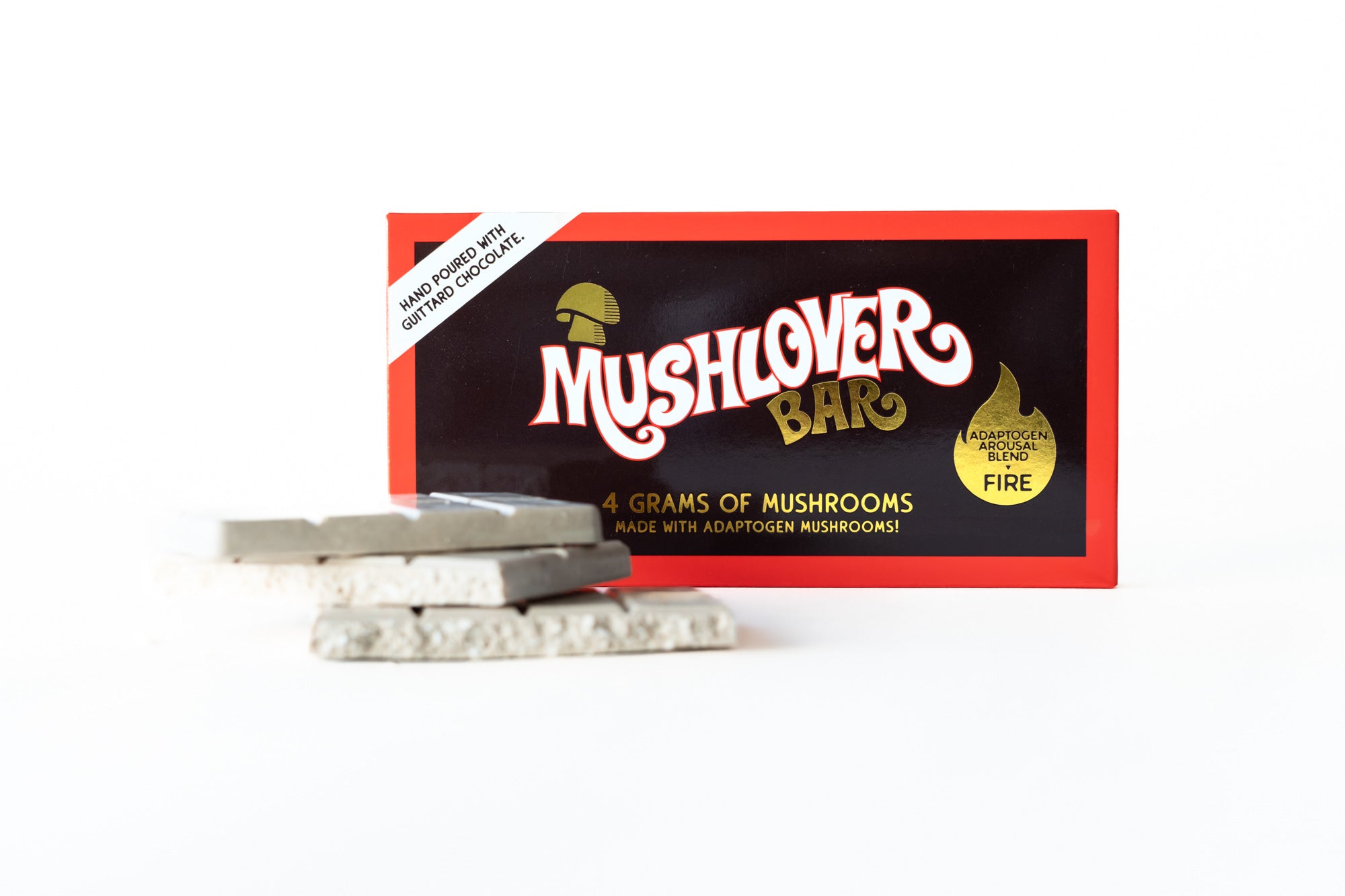 Mushlover™ - Adaptogen Mushroom Chocolate Bar - Fire (Arousal)