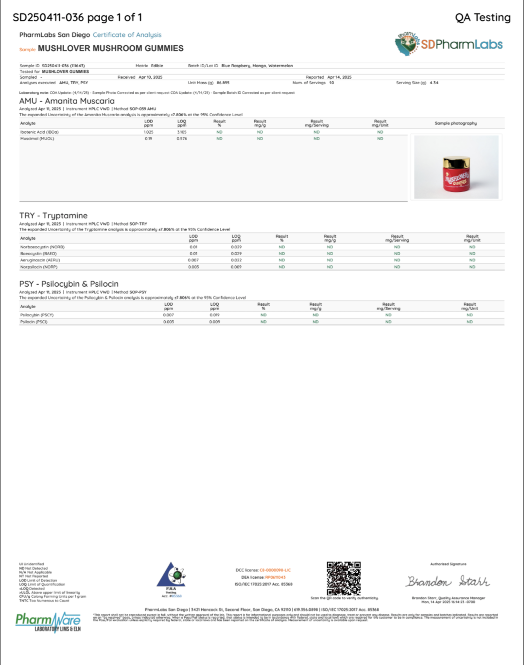 Mushlover™ - 4 Gram Mushroom Gummies (Mango, Blue Raspberry, Watermelon)